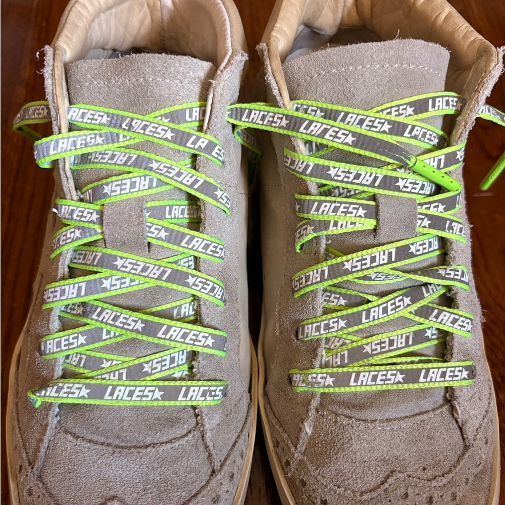 Golden Goose Used Neon Reflective LACES (not the shoes)